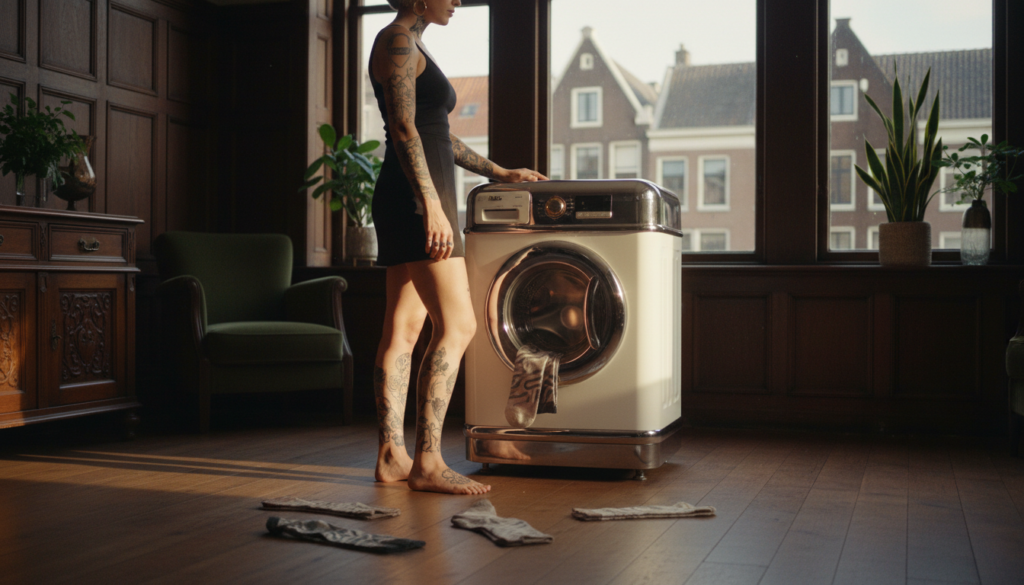 sokken moet wassen: schokkend