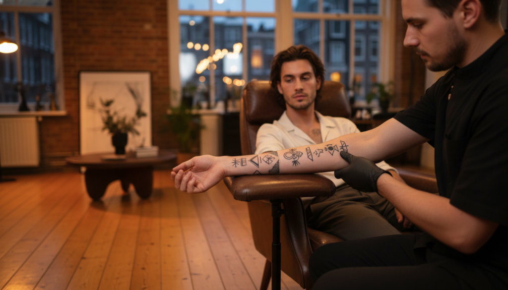 beslist krachtige tattoos horizontaal