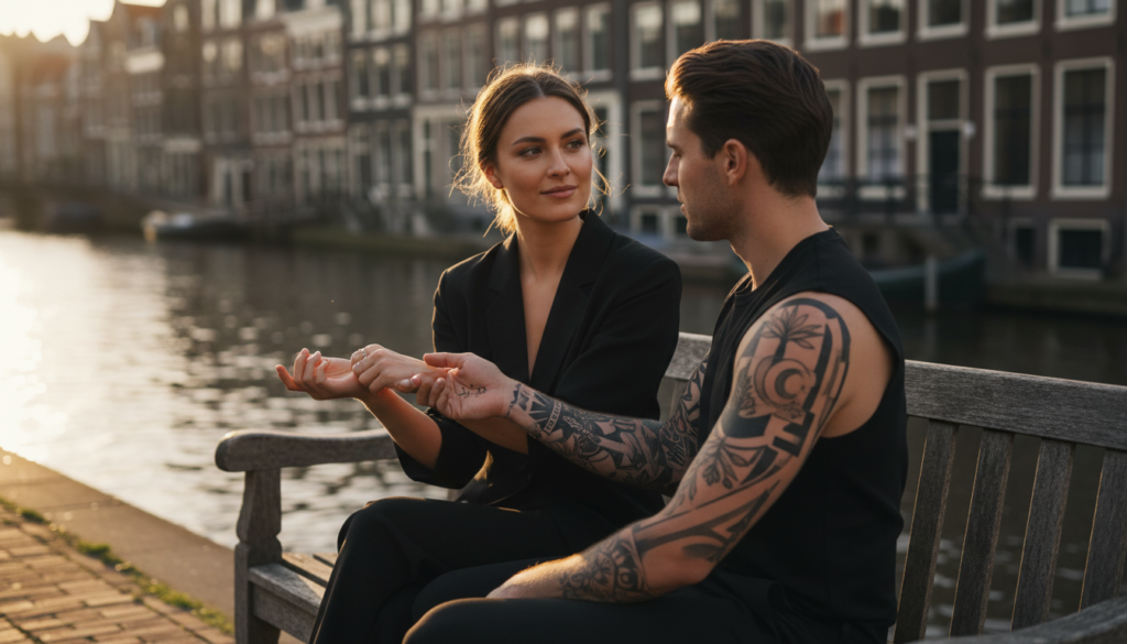 Grote versus kleine tattoos: