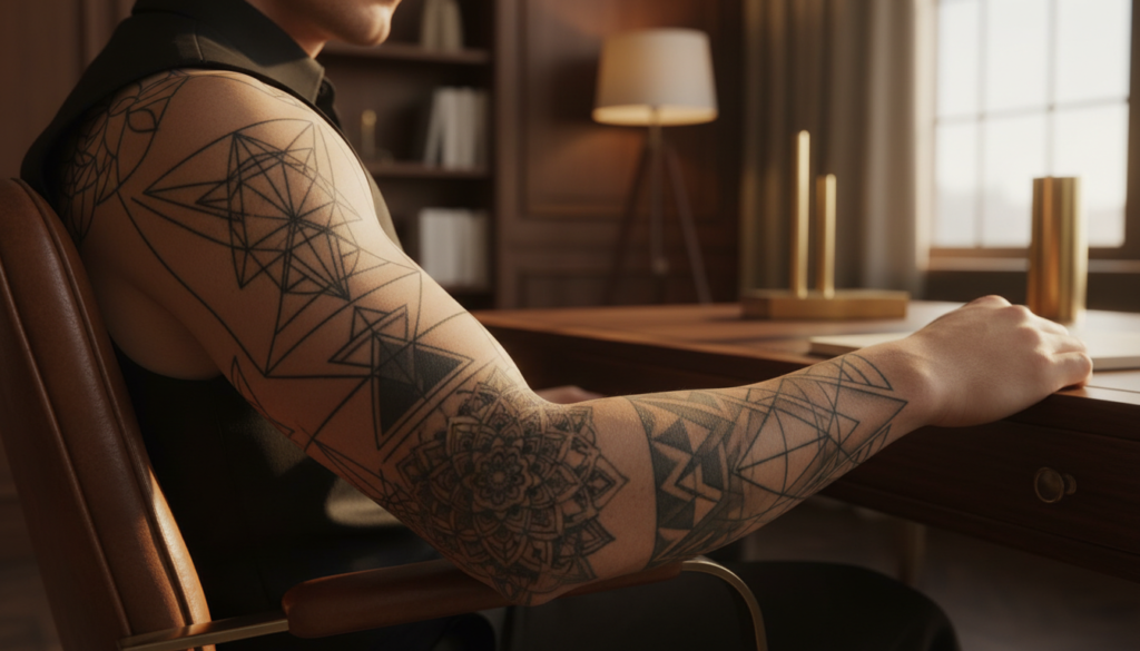 Geometrische tattoos: moderne ontwerpen