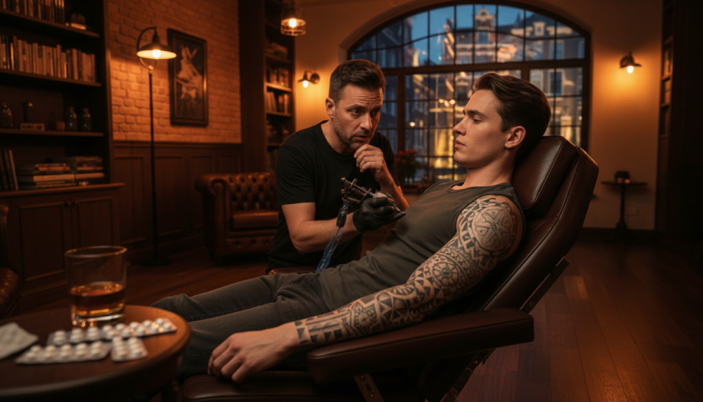 Risico’s tatoeëren onder invloed: