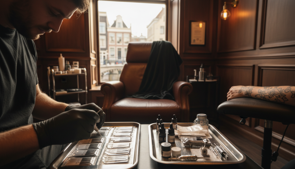 controleert tattoo studio’s veilig