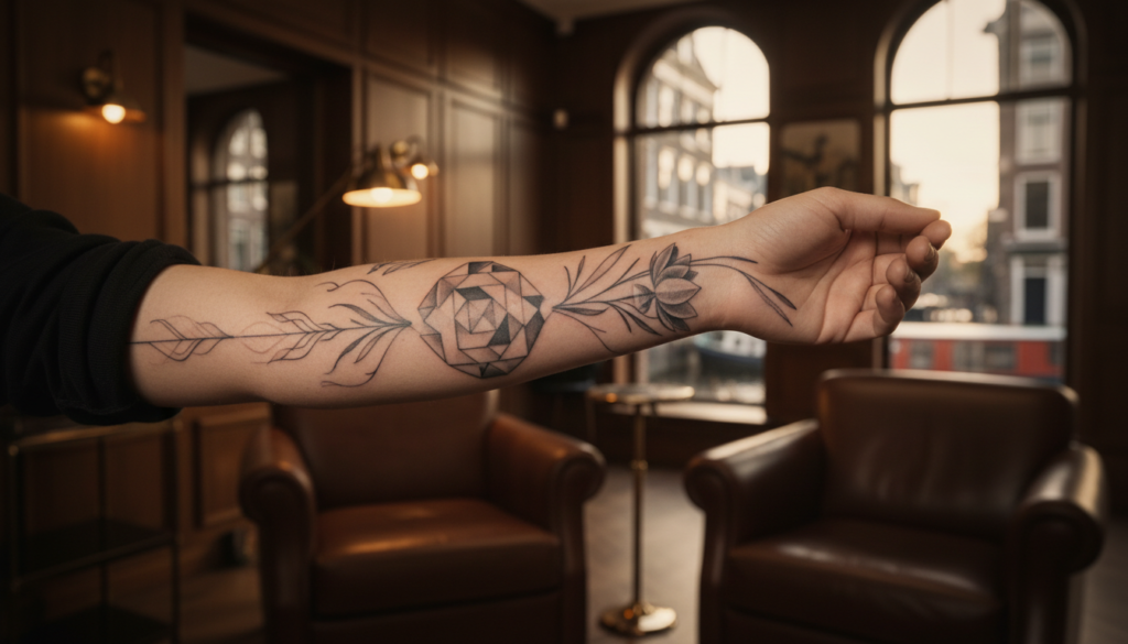 Tattoo laten zetten combineer