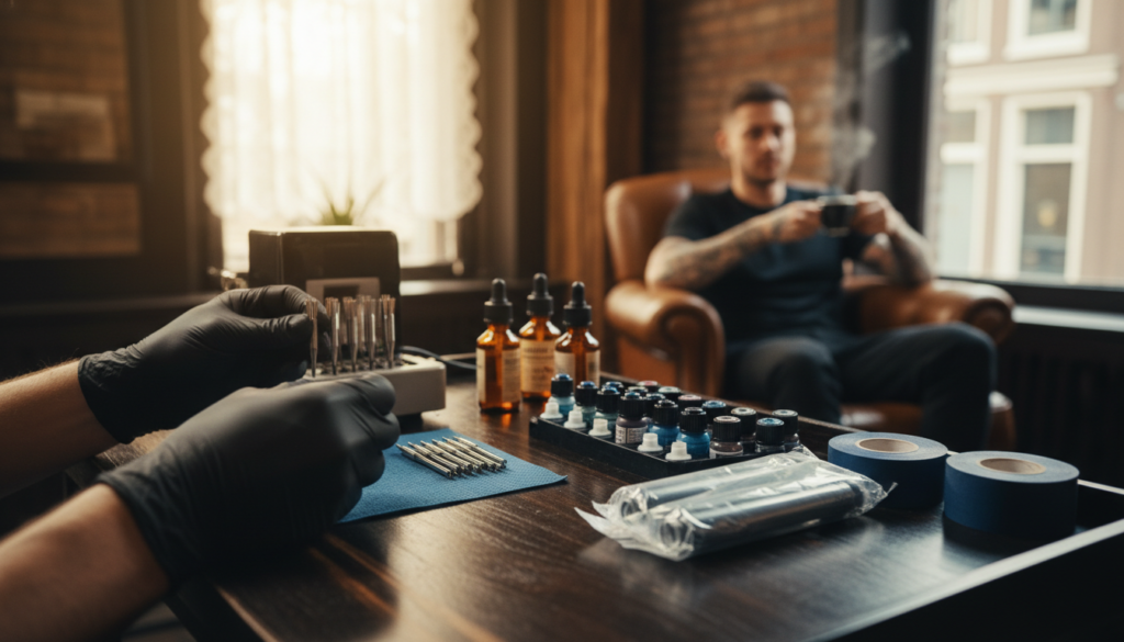 professionele tatoeëerder essentiële bewezen