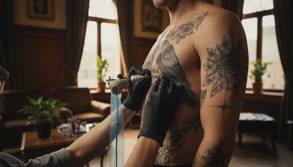 Pijn plek tatoeages: shockend