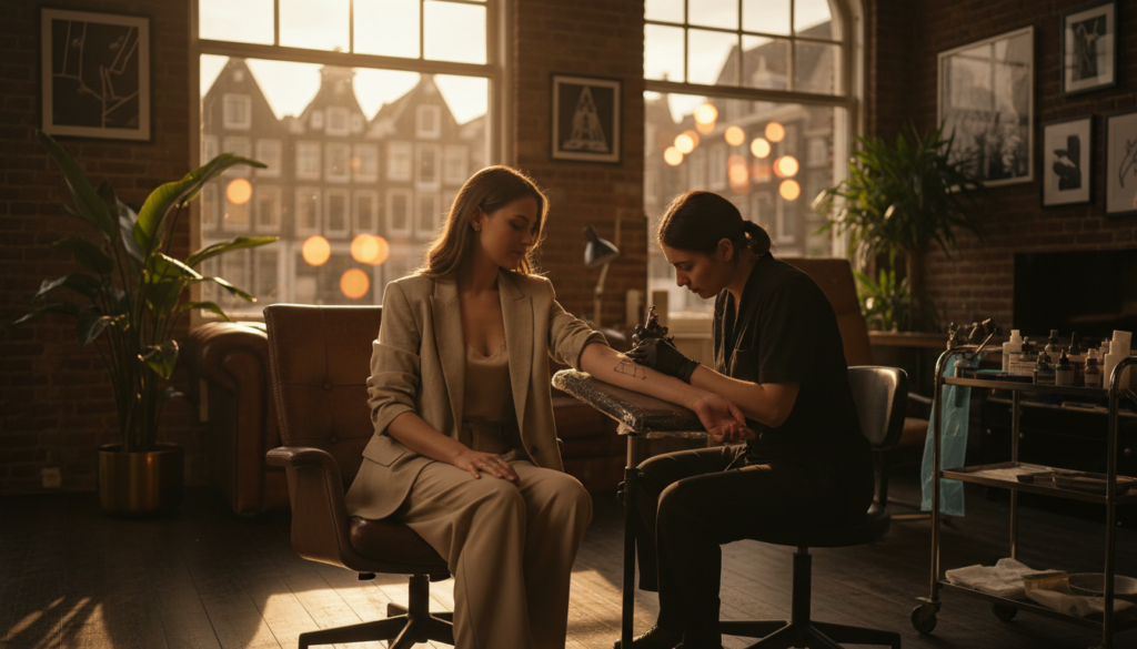 Tattoo laten zetten tijdens